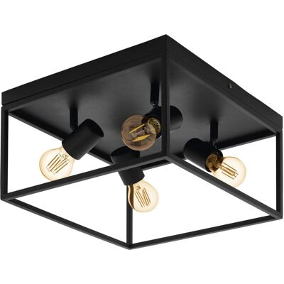 Eglo Deckenleuchte Silentina 4-flammig Schwarz E27 40W Eglo Deckenleuchte Silentina 4-flammig Schwarz E27 40W