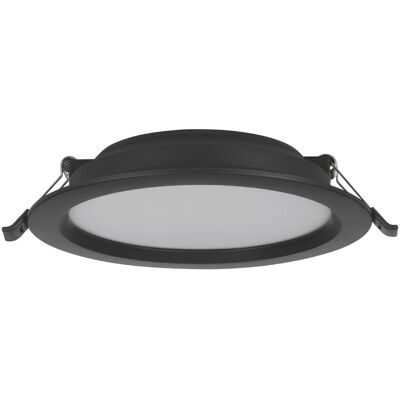 Eglo LED-Einbauspot Idun-E 4000 K Schwarz Ø 16,6 cm x 3,1 cm Eglo LED-Einbauspot Idun-E 4000 K Schwarz Ø 16,6 cm x 3,1 cm