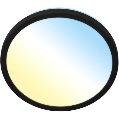 Briloner LED-Deckenleuchte Kada CCT Ultraflach Ø 29,5 cm x 2,8 cm Schwarz Briloner LED-Deckenleuchte Kada CCT Ultraflach Ø 29,5 cm x 2,8 cm Schwarz