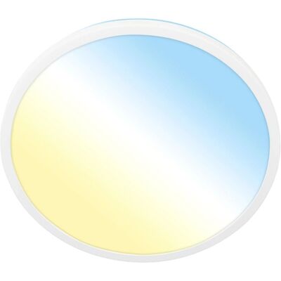 Briloner LED-Deckenleuchte Kada CCT Ultraflach Ø 42,2 cm x 2,8 cm Weiß Briloner LED-Deckenleuchte Kada CCT Ultraflach Ø 42,2 cm x 2,8 cm Weiß
