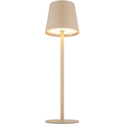 Globo LED-Tischleuchte Vannie Metall Sandfarben Matt Ø 10,6 cm x 36 cm Globo LED-Tischleuchte Vannie Metall Sandfarben Matt Ø 10,6 cm x 36 cm