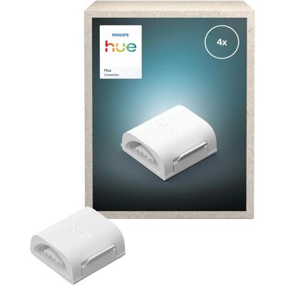 Philips Hue I-Verbindungsstück Flux für LED-Streifen 4 Stück Weiß Philips Hue I-Verbindungsstück Flux für LED-Streifen 4 Stück Weiß