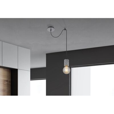 Globo Pendelleuchte Freddy 1-flammig Silber 120 x 1600 mm Globo Pendelleuchte Freddy 1-flammig Silber 120 x 1600 mm