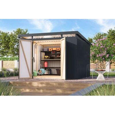Karibu Metallgerätehaus Neos 3,5 Anthrazit Karibu Metallgerätehaus Neos 3,5 Anthrazit