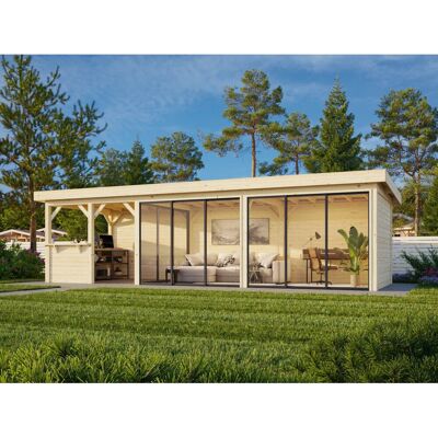 Palmako Pavillon Lenna Set 719 Slide Plus 876 x 300 cm Lackiert Weiß FSC® Palmako Pavillon Lenna Set 719 Slide Plus 876 x 300 cm Lackiert Weiß FSC®