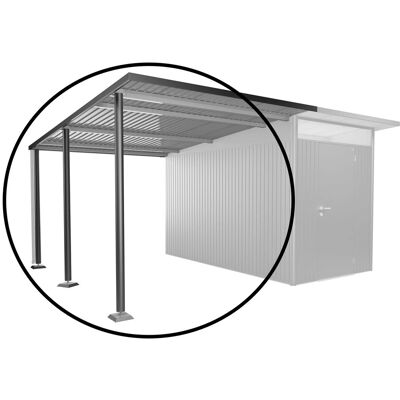 Biohort Seitendach Gr. L für Gerätehaus AvantGarde A4/A8 Dunkelgrau-Metallic Biohort Seitendach Gr. L für Gerätehaus AvantGarde A4/A8 Dunkelgrau-Metallic