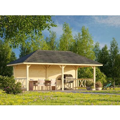 Palmako Pavillon Bianca Set 108 588 x 300 cm Lackiert Weiß FSC® Palmako Pavillon Bianca Set 108 588 x 300 cm Lackiert Weiß FSC®