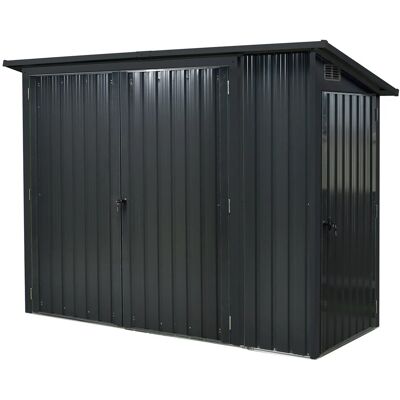 Floraworld Metall-Mehrzweckunterstand - 3-in-1, Für 2 x 240L oder 3 x 120L Mülleimer Floraworld Metall-Mehrzweckunterstand - 3-in-1, Für 2 x 240L oder 3 x 120L Mülleimer