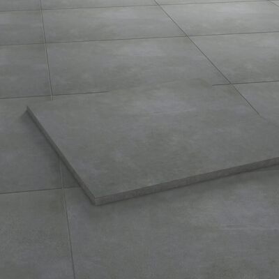Terrassenplatte Feinsteinzeug Stark Grau 60 x 60 x 2 cm 2 St. Terrassenplatte Feinsteinzeug Stark Grau 60 x 60 x 2 cm 2 St.