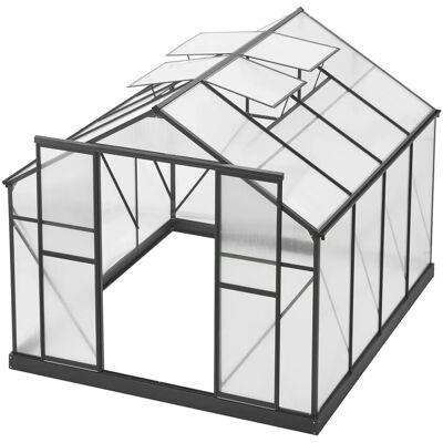 Floraworld Gewächshaus Grow Big 4 Dachfenstern & Bodenrahmen 244 x 294 x 227 cm Floraworld Gewächshaus Grow Big 4 Dachfenstern & Bodenrahmen 244 x 294 x 227 cm