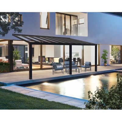 Palram - Canopia Terrassenüberdachung Stockholm 3,4 m x 7,4 m Palram - Canopia Terrassenüberdachung Stockholm 3,4 m x 7,4 m