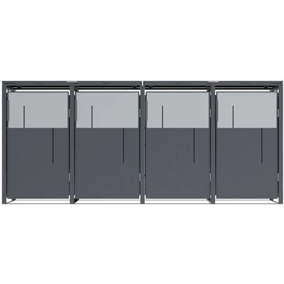 Westmann Mülltonnenbox Tonus 4 Anthrazit 80 cm x 265 cm x 116 cm Westmann Mülltonnenbox Tonus 4 Anthrazit 80 cm x 265 cm x 116 cm