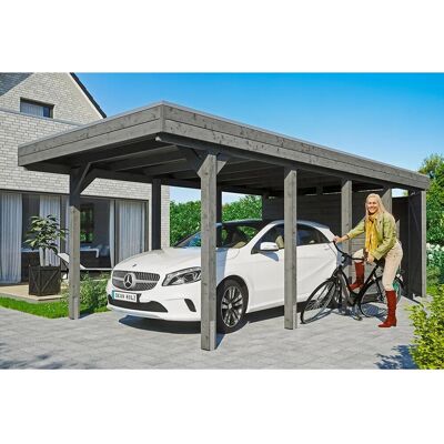 SKANHOLZ Friesland Set 2 Carport - Flachdach, 314x708cm SKANHOLZ Friesland Set 2 Carport - Flachdach, 314x708cm