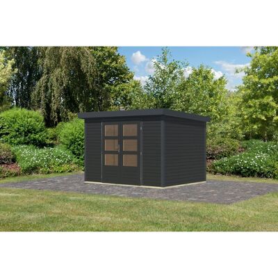 Karibu Gartenhaus Diego 4 C Anthrazit/Anthrazit 209 x 298 x 213 cm Karibu Gartenhaus Diego 4 C Anthrazit/Anthrazit 209 x 298 x 213 cm