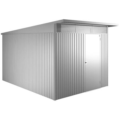 Biohort Metall-Gerätehaus AvantGarde Gr. A8 silber-metallic Standardtür Biohort Metall-Gerätehaus AvantGarde Gr. A8 silber-metallic Standardtür