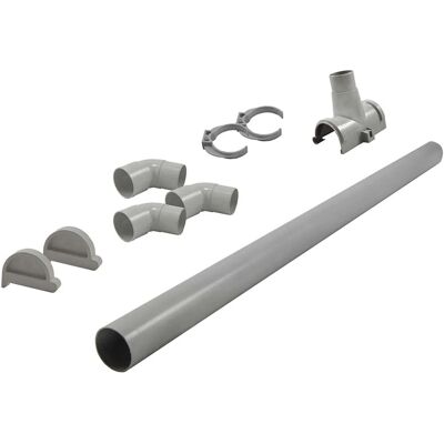 Karibu Dachrinnenpaket für Flachdachhäuser PVC bis 525 cm Karibu Dachrinnenpaket für Flachdachhäuser PVC bis 525 cm