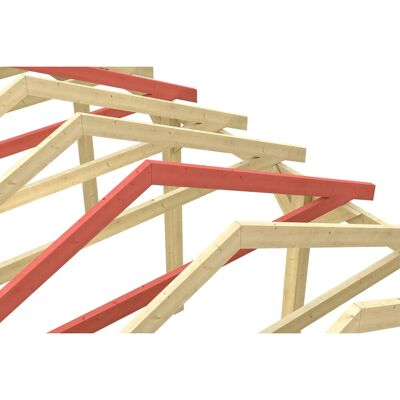 Skan Holz Schneelasterhöhung für Carport Sauerland 380 x 750 cm Grün imprägniert Skan Holz Schneelasterhöhung für Carport Sauerland 380 x 750 cm Grün imprägniert