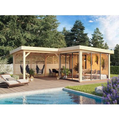 Palmako Pavillon Lenna Set 711 Slide Plus 588 x 588 cm Lackiert Weiß FSC® Palmako Pavillon Lenna Set 711 Slide Plus 588 x 588 cm Lackiert Weiß FSC®