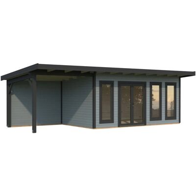 Palmako Holz-Gartenhaus Aurelia Pultdach Lackiert 833 cm x 300 cm 23,1 m² Palmako Holz-Gartenhaus Aurelia Pultdach Lackiert 833 cm x 300 cm 23,1 m²