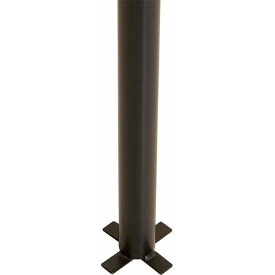 Plus Zaunpfosten Stahl Grauschwarz pulverbeschichtet. Ø 4,24 cm x 186 cm Plus Zaunpfosten Stahl Grauschwarz pulverbeschichtet. Ø 4,24 cm x 186 cm