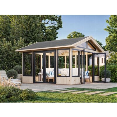 Palmako Pavillon Isabella 401 x 401 cm Tauchgrundiert Hellbraun FSC® Palmako Pavillon Isabella 401 x 401 cm Tauchgrundiert Hellbraun FSC®
