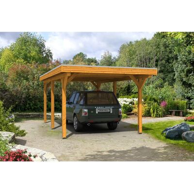 SKANHOLZ Spessart Carport - Flachdach, Beige - Carports SKANHOLZ Spessart Carport - Flachdach, Beige - Carports