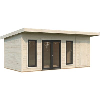 Palmako Holz-Gartenhaus Aurelia Pultdach Tauchgrundiert 586 cm x 300 cm 16,7 m² Palmako Holz-Gartenhaus Aurelia Pultdach Tauchgrundiert 586 cm x 300 cm 16,7 m²