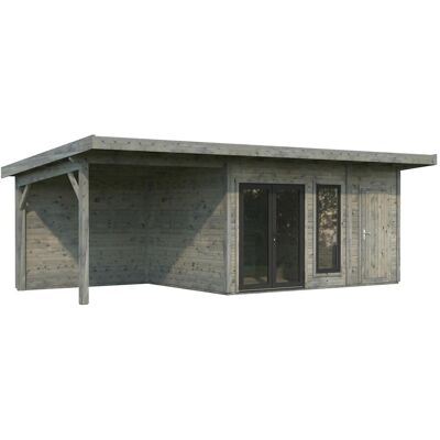 Palmako Holz-Gartenhaus Aurelia Pultdach Tauchgrundiert 739 cm x 300 cm 20,3 m² Palmako Holz-Gartenhaus Aurelia Pultdach Tauchgrundiert 739 cm x 300 cm 20,3 m²