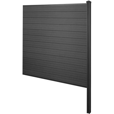 MCW WPC-Sichtschutz Savoie Windschutz Zaun WPC-Pfosten Zum Einbetonieren - Erweiterungselement 188cm MCW WPC-Sichtschutz Savoie Windschutz Zaun WPC-Pfosten Zum Einbetonieren - Erweiterungselement 188cm
