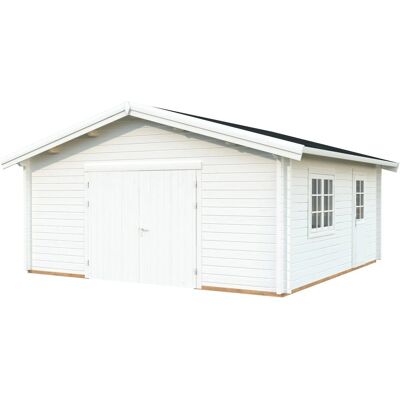 Palmako Garage Roger mit Holztor 540 x 540 cm Lackiert Weiß FSC® Palmako Garage Roger mit Holztor 540 x 540 cm Lackiert Weiß FSC®