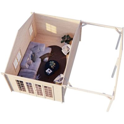 Palmako Gartenhaus Irene 653 x 550 cm Tauchgrundiert Transparent FSC® Palmako Gartenhaus Irene 653 x 550 cm Tauchgrundiert Transparent FSC®