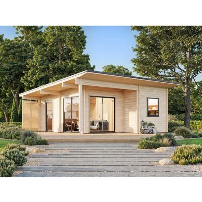 Palmako Ferienhaus Cecilia 540 x 670 cm Naturbelassen FSC® Palmako Ferienhaus Cecilia 540 x 670 cm Naturbelassen FSC®