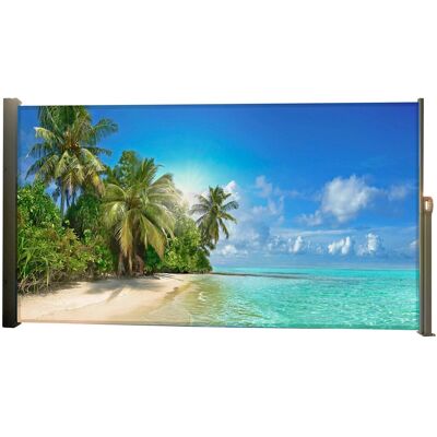 Garden Pleasure Seitenmarkise Motiv Malediven 300 cm Schwarz Garden Pleasure Seitenmarkise Motiv Malediven 300 cm Schwarz