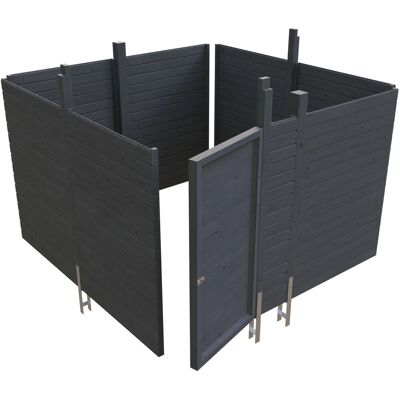 SKANHOLZ Abstellraum C2 - Geräteraum aus Profilschalung SKANHOLZ Abstellraum C2 - Geräteraum aus Profilschalung