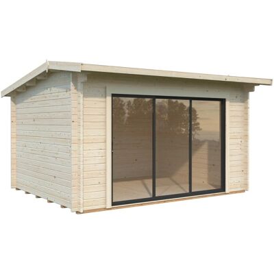 Palmako Gartenhaus Ines Slide Plus Naturbelassen 390 cm x 300 cm Palmako Gartenhaus Ines Slide Plus Naturbelassen 390 cm x 300 cm