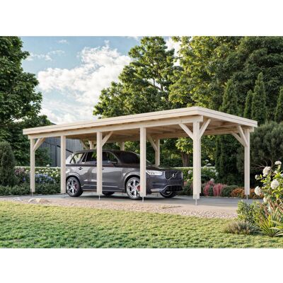 PALMAKO - Karl - 360 x 762 x 235 cm - Flachdach - Carport PALMAKO - Karl - 360 x 762 x 235 cm - Flachdach - Carport