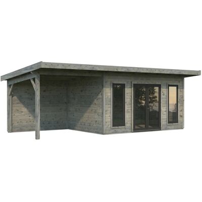 Palmako Holz-Gartenhaus Aurelia Pultdach Tauchgrundiert 749 cm x 300 cm 20,6 m² Palmako Holz-Gartenhaus Aurelia Pultdach Tauchgrundiert 749 cm x 300 cm 20,6 m²