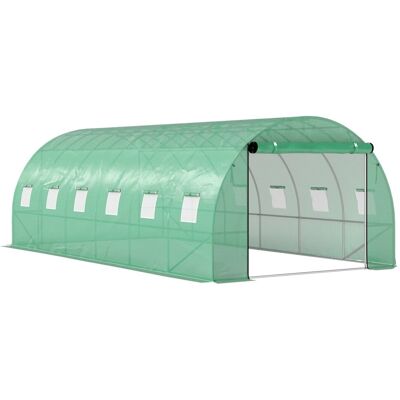 Outsunny Folientunnel UV Beständiger Folientunnel Kunststoff Stahl Outsunny Folientunnel UV Beständiger Folientunnel Kunststoff Stahl
