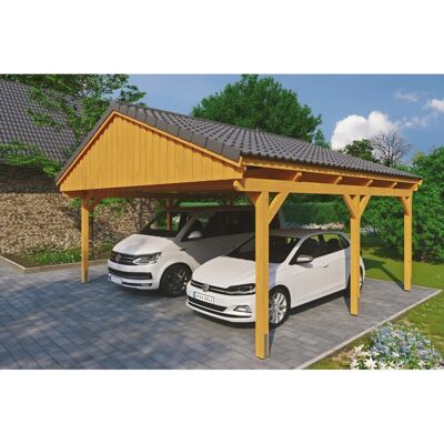 SKANHOLZ - Fichtelberg - Beige - 618x566 cm - Carport SKANHOLZ - Fichtelberg - Beige - 618x566 cm - Carport