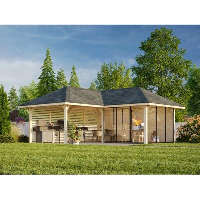 Palmako Pavillon Bianca Set 511 Slide Plus 588 x 588 cm Lackiert Weiß FSC® Palmako Pavillon Bianca Set 511 Slide Plus 588 x 588 cm Lackiert Weiß FSC®