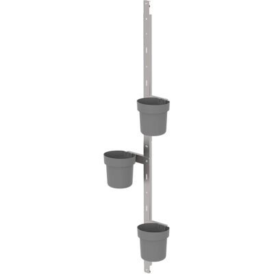 Biohort Pflanzentopf-Set für Gewächshaus Florentina 3 Töpfe Grau Biohort Pflanzentopf-Set für Gewächshaus Florentina 3 Töpfe Grau