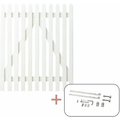 Plus Holz Einzeltor Skagen Lux Nadelholz Weiß 100 cm x 120 cm Plus Holz Einzeltor Skagen Lux Nadelholz Weiß 100 cm x 120 cm