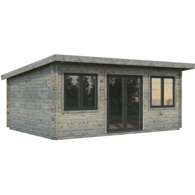 Palmako Holz-Gartenhaus Lisandra Pultdach Tauchgrundiert 550 cm x 400 cm Palmako Holz-Gartenhaus Lisandra Pultdach Tauchgrundiert 550 cm x 400 cm