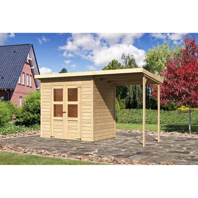 Karibu Holz-Gartenhaus Vellinge Natur Unbehandelt 208 cm x 150 cm Karibu Holz-Gartenhaus Vellinge Natur Unbehandelt 208 cm x 150 cm