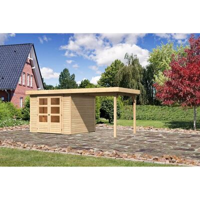 KARIBU Askola 3,5 Gartenhaus - Holz, Flachdach, 462x246cm KARIBU Askola 3,5 Gartenhaus - Holz, Flachdach, 462x246cm