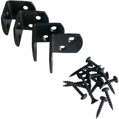 Plus Zaunbeschlag Stahl Schwarz 3 cm x 3,7 cm Plus Zaunbeschlag Stahl Schwarz 3 cm x 3,7 cm