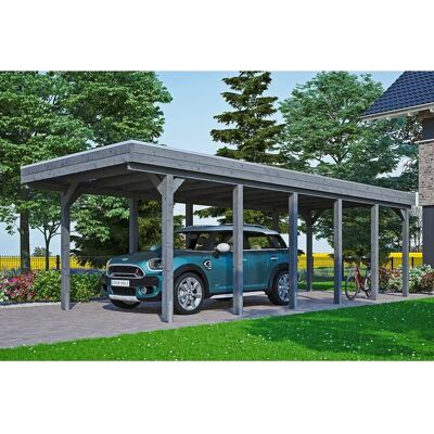 Skanholz Friesland Carport - Imprägnierter Holz, Flachdach, 26,4 m² Skanholz Friesland Carport - Imprägnierter Holz, Flachdach, 26,4 m²