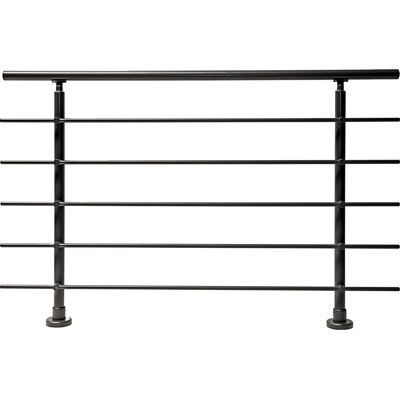 Dieda Geländerset Aluminium Anthrazit waagerechte Rundstäbe 100 cm x 150 cm Dieda Geländerset Aluminium Anthrazit waagerechte Rundstäbe 100 cm x 150 cm