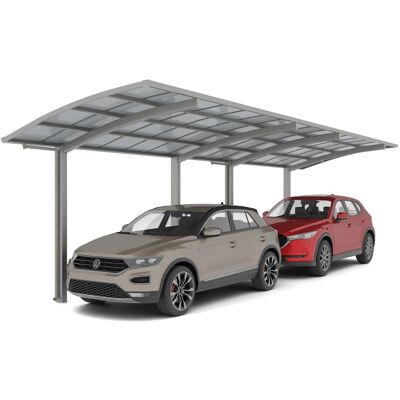 Ximax Carport Portoforte-80 Tandem Edelstahl-Look Ximax Carport Portoforte-80 Tandem Edelstahl-Look