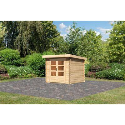 Karibu Bostrup 2 Gartenhaus - Holz, Beige - Gartenhaus Karibu Bostrup 2 Gartenhaus - Holz, Beige - Gartenhaus
